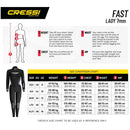Cressi Fast Womens Scuba Diving Wetsuit