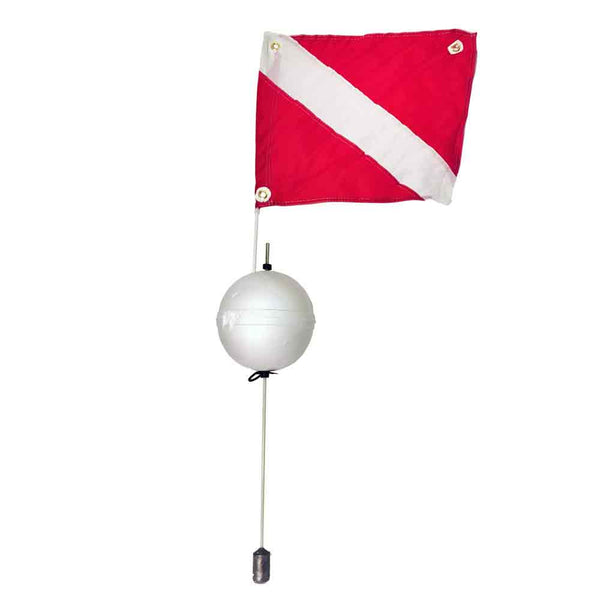 DXDivers Ball Float W/ Dive Flag 14in x 18in