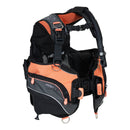 New Aqualung womens pro hd for 2022 in light coral charcoal colors side profile showing jacket style inflation buoyancy compensator style