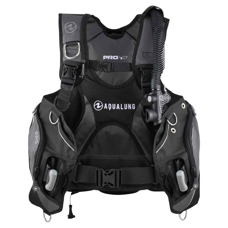 New Aqualung mens pro hd for 2022 in black and charcoal colors