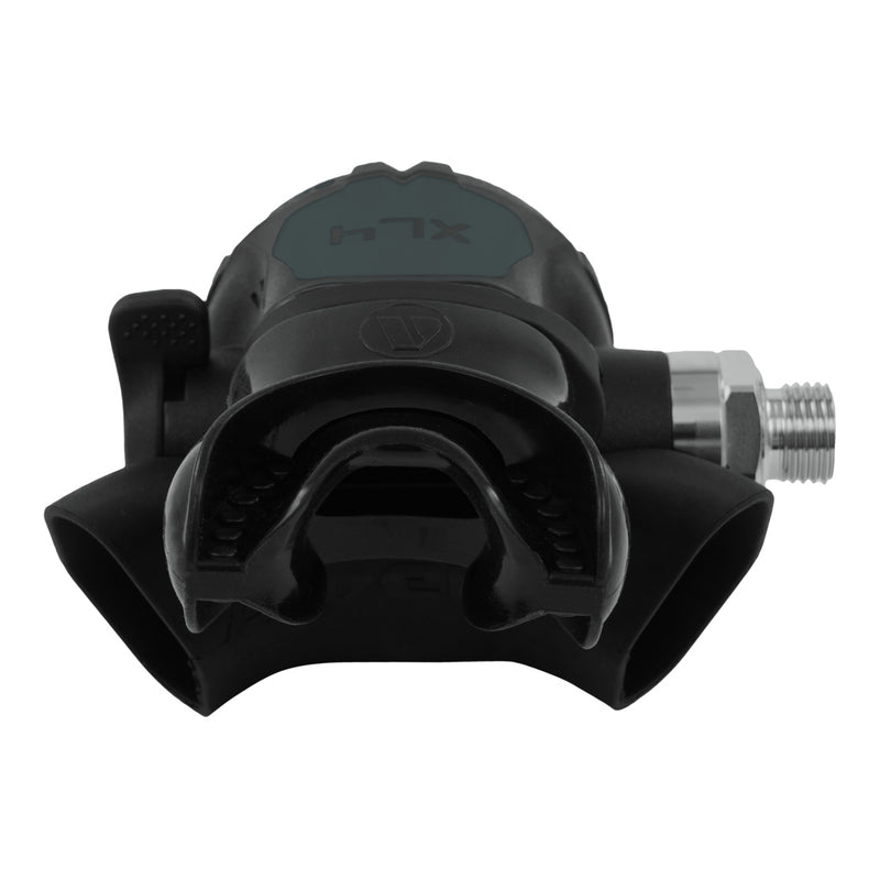 apeks diving ocea xl4 regulator set gray mouthpiece view
