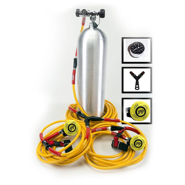 DXDIVERS BROWNIES 2 DIVER SETUP W/ BROWNIES 60FT HOSE & QRS