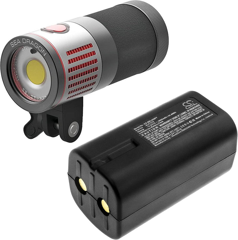 Sealife Cameras Li-Ion 14.8V Battery For 4500F & 5000F Sea Dragon Underwater Photo/Video Lights