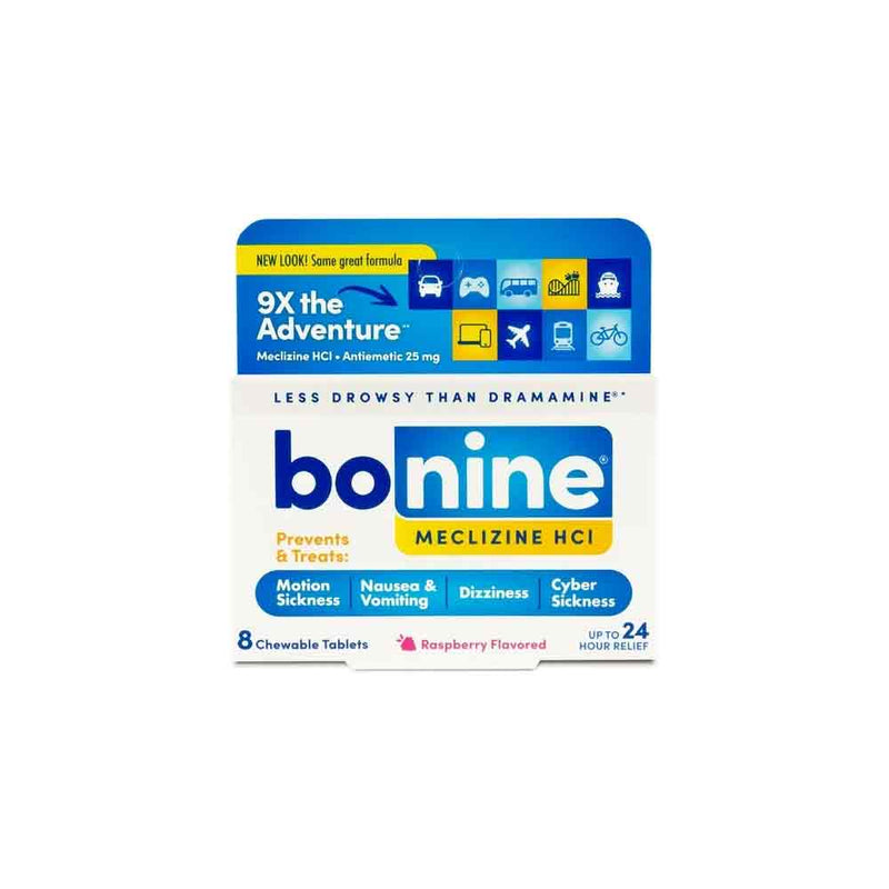 Bonine 8 Chewable Tablets For Motion Sickness