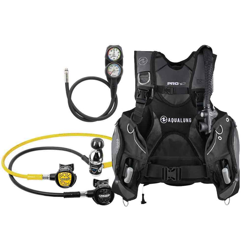 Aqualung Mens Pro HD BCD and Cressi Compact Regulator Scuba Dive Package