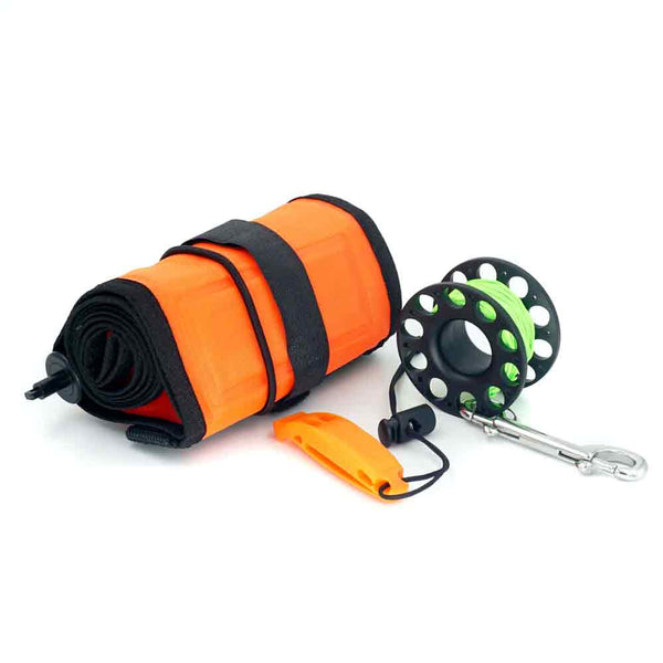 DXDivers 5ft Smb/Finger Spool W/ Safety Whistle Kit