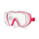 Tusa Freedom Tri-Quest Scuba Diving Mask - Bougainvillea Pink / Clear Silicone