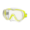 Tusa Freedom Tri-Quest Scuba Diving Mask - Flash Yellow / Clear Silicone