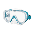 Tusa Freedom Tri-Quest Scuba Diving Mask - Ocean Green / Clear Silicone
