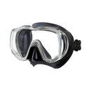 Tusa Freedom Tri-Quest Scuba Diving Mask - Black / Black Silicone