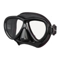 Tusa Intega Scuba Diving Mask - Black / Black Silicone