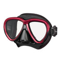 Tusa Intega Scuba Diving Mask - Metallic Red / Black Silicone