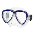 Tusa Intega Scuba Diving Mask - Cobalt Blue / Clear Silicone