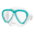 Tusa Intega Scuba Diving Mask - Mint / Clear Silicone