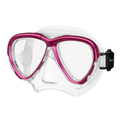 Tusa Intega Scuba Diving Mask - Rose Pink / Clear Silicone