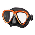 Tusa Intega Scuba Diving Mask - Energy Orange / Black Silicone