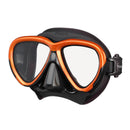 Tusa Intega Scuba Diving Mask - Energy Orange / Black Silicone