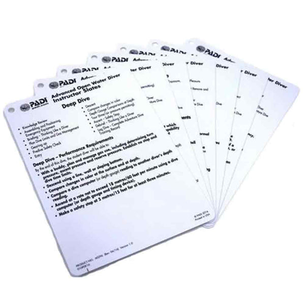 Padi Advanced Open Water Program Instructor Cue Cards (8)