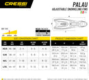 Cressi Palau Open Heel Snorkel Fins