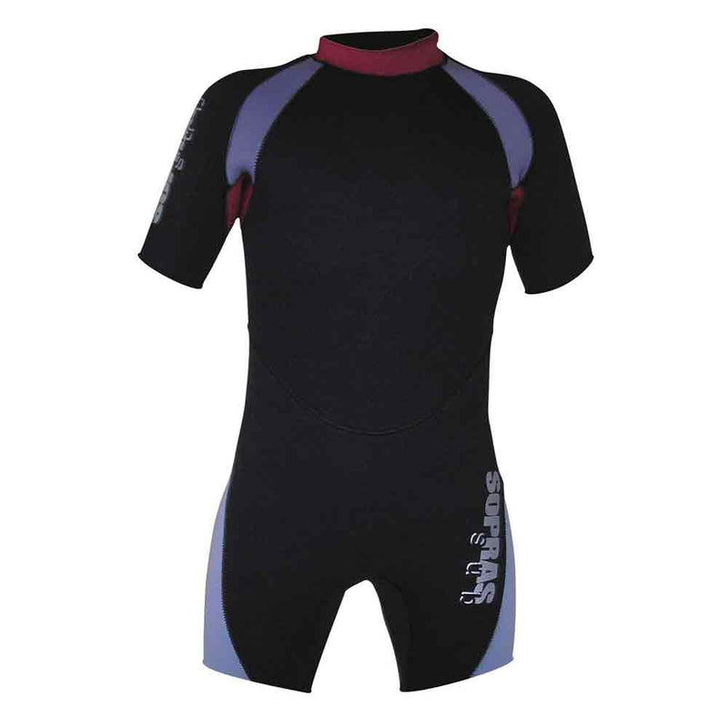 Sopras Sub Red/Black/Gray Kids Shorty Wetsuit 2mm