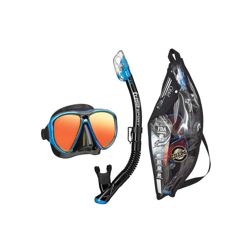 Tusa Powerview Adult Black Series Mask/Snorkel Combo