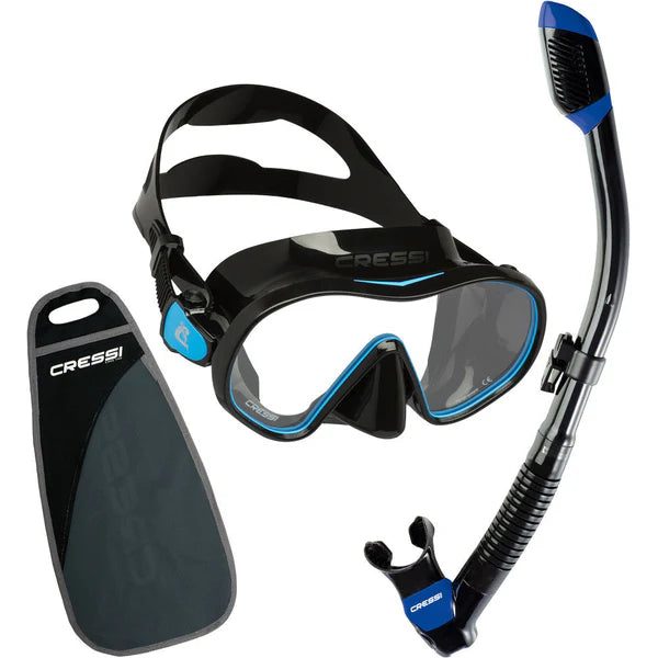 Cressi F-Dual & Supernova Scuba Mask and Dry Snorkel