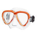 Tusa Intega Scuba Diving Mask - Energy Orange / Clear Silicone