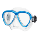 Tusa Intega Scuba Diving Mask - Fishtail Blue / Clear Silicone