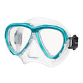 Tusa Intega Scuba Diving Mask - Ocean Green / Clear Silicone