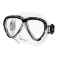 Tusa Intega Scuba Diving Mask - Black / Clear Silicone