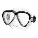 Tusa Intega Scuba Diving Mask - Black / Clear Silicone