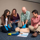 PADI Emergency First Responder Instructor  Training CPR First Aid for Teaching Dummy with With Student preforming CPR