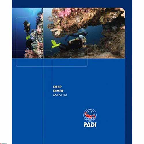 PADI Deep Diver Manual SCUBA Diver Near A Coral Outcrop