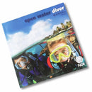 Padi open water manual divers with scuba divers in gear mask snorkel regulator