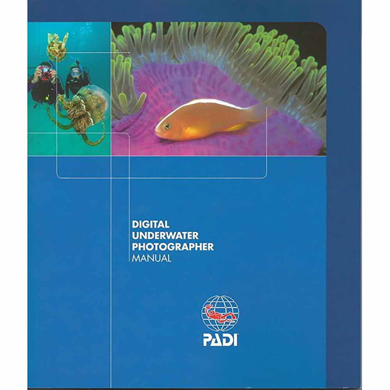 PADI Underwater Photography Manual Diver with Camera Jelly fish and Orange Fish on an anemone