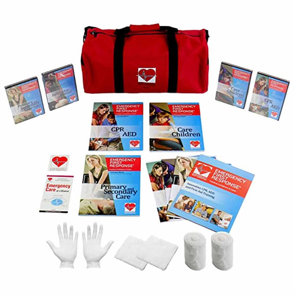PADI EFR Instructor Crew Pak Manuals DVDs and Red Kit Bag Gloves Gauze and Bandages s 