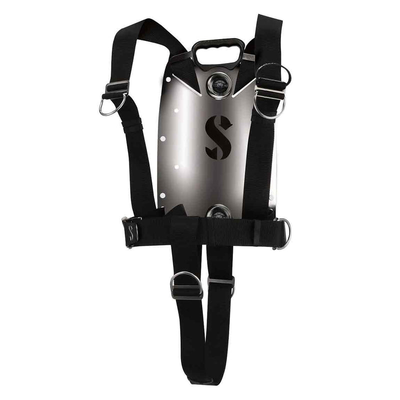 NEW Scubapro S-tek pure single web harness and steel backplate