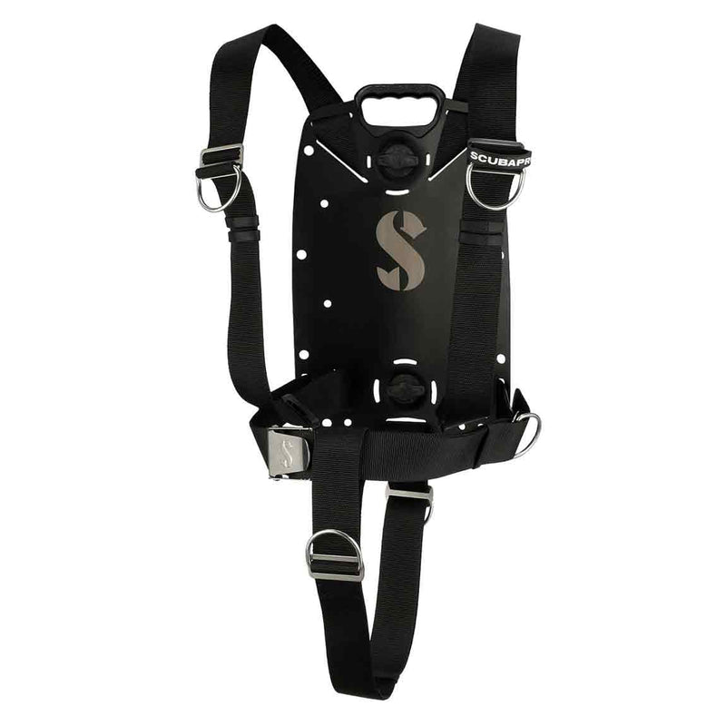 NEW Scubapro S-tek pure single web harness and aluminum backplate