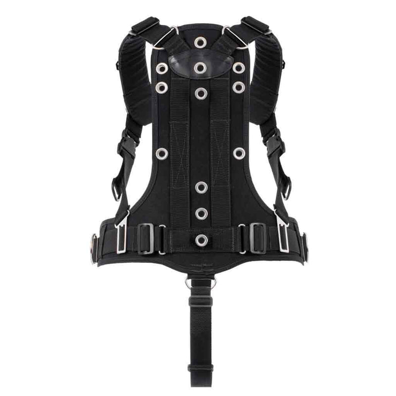 Dive Rite TransPac XT Soft Harness back of harness various adjustment points for all sorts of diving , from single tank to diving doubles