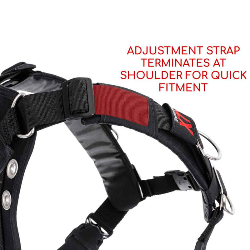 Dive Rite TransPac XT Soft Harness shoulder strap adjustments for all types of  diving all types of exposure suits
