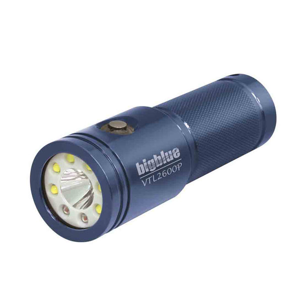 BigBlue Dive Lights VTL2600P Dual-Beam Dive and Video Light (Wide 2600 Lumen/ Narrow1000 Lumen)