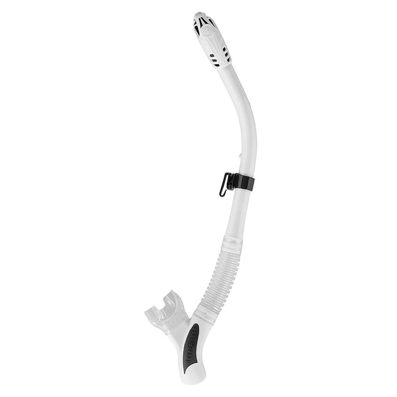 Aqua lung impulse flex full dry snorkel white