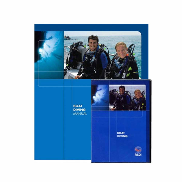 PADI Boat Diving Manual and DVD Divers on a Boat