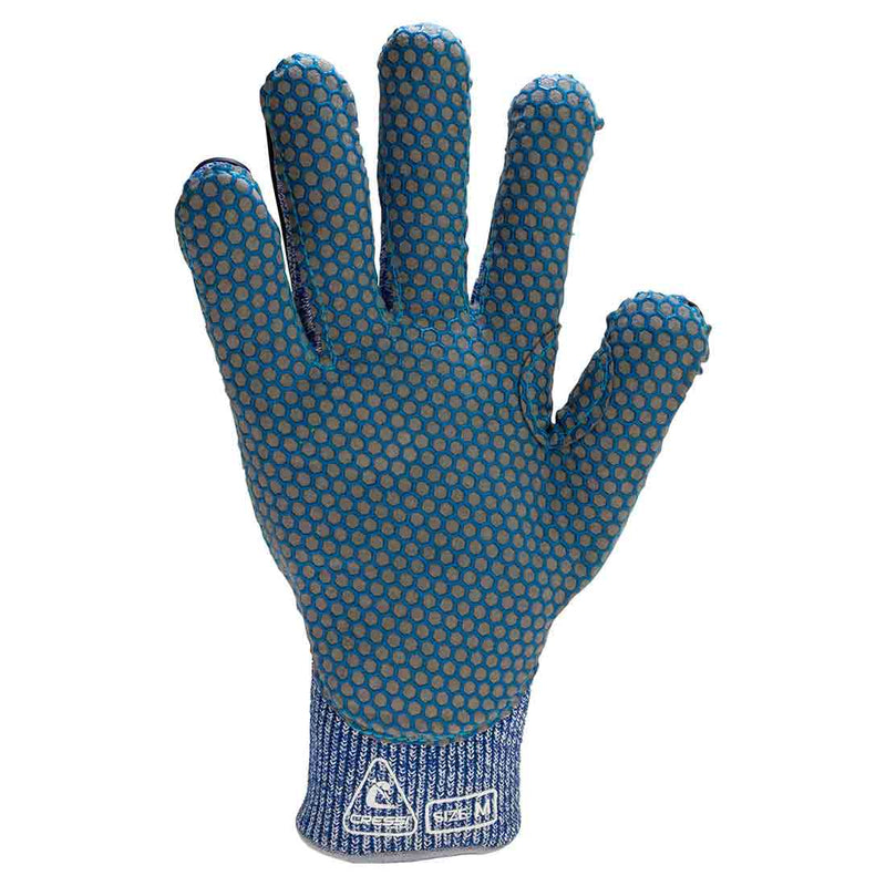 cressi hex grip spearfishing gloves with grip blue hex palm grip 