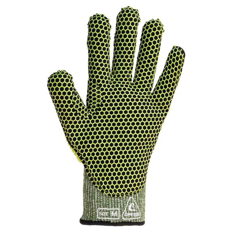 cressi hex grip spearfishing gloves with grip lime green hex palm grip 