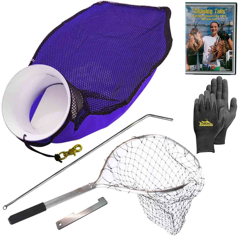 DXDivers Deluxe Net + Tickle Stick Package With Gloves