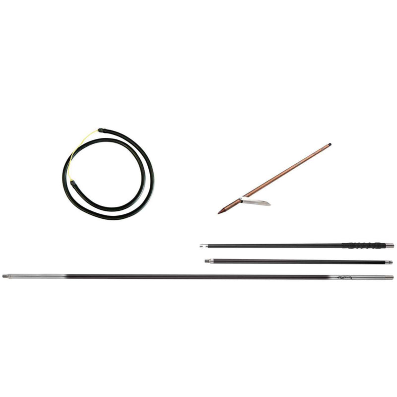 carbon fiber pole spear fishing 7' Travel Spearfishing 3-Piece Single Flopper Scuba Choice depending how you choose to arrange the sections CARBON FIBER 3.5' One Piece