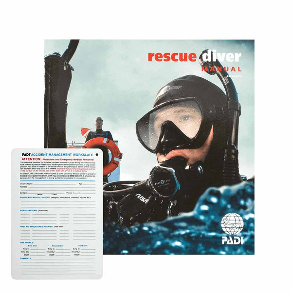 PADI Rescue Diver Manual And Slate Safety Diving