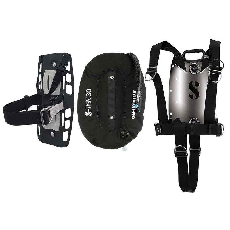 Scubapro S-Tek Pure Harness Stainless Steel Backplate & Wing System